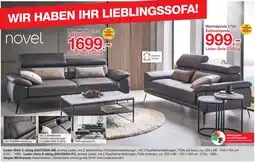 Möbelzentrum Pforzheim Novel leder-sofa 3-sitzig Angebot