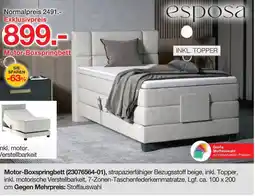 Möbelzentrum Pforzheim Esposa motor-boxspringbett Angebot