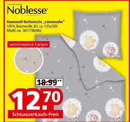 Segmüller Noblesse baumwoll-bettwäsche 'löwenzahn' Angebot