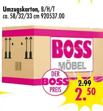 Möbel Boss Boss möbel umzugskarton Angebot