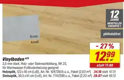toom Baumarkt Vinylboden holzoptik Angebot