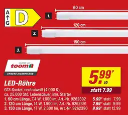 toom Baumarkt Toom led-röhre 60 cm länge Angebot