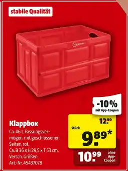 Hagebau Klappbox Angebot
