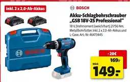 Hagebau Bosch akku-schlagbohrschrauber gsb 18v-25 professional Angebot