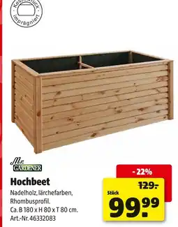 Hagebau Mr. gardener hochbeet Angebot