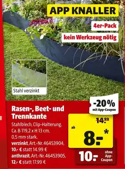 Hagebau Rasen-, beet- und trennkante verzinkt Angebot