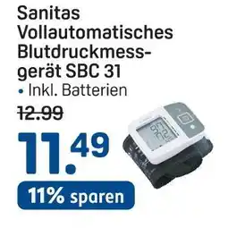 Rossmann Sanitas vollautomatisches blutdruckmessgerät sbc 31 Angebot