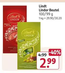 Rossmann Lindt lindor beutel Angebot
