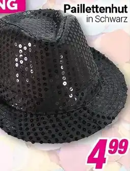 CENTERSHOP Paillettenhut in Schwarz Angebot