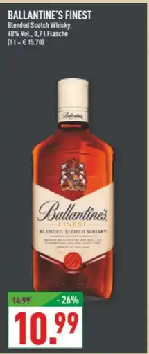 Marktkauf BALLANTINE'S FINEST Blended Scotch Whisky Angebot