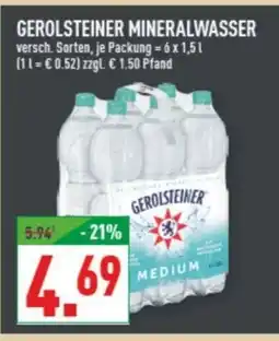 Marktkauf GEROLSTEINER MINERALWASSER Angebot