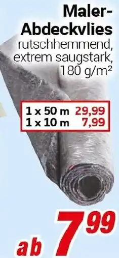 CENTERSHOP Maler Abdeckvlies Angebot