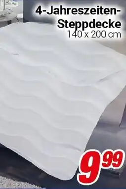 CENTERSHOP 4-Jahreszeiten Steppdecke Angebot