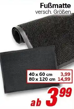 CENTERSHOP Fußmatte Angebot