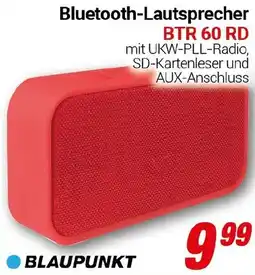CENTERSHOP BLAUPUNKT Bluetooth-Lautsprecher BTR 60 RD Angebot