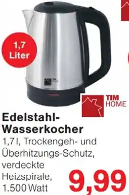 Jawoll TIM HOME Edelstahl Wasserkocher Angebot