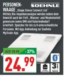 Marktkauf SOEHNLE PERSONEN- WAAGE Shape Sense Connect Lite Angebot