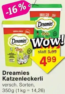 Jawoll Dreamies Katzenleckerli Angebot