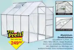 Jawoll Aluminium Gewächshaus Angebot