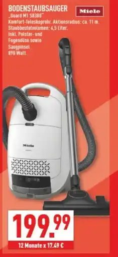 Marktkauf Miele BODENSTAUBSAUGER "Guard M1 S8380" Angebot