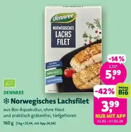 Biomarkt DENNREE Norwegisches Lachsfilet Angebot