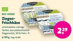Biomarkt BIO-VERDE Ziegen- Frischkäse Angebot