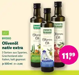 Biomarkt BYODO Olivenöl nativ extra Angebot