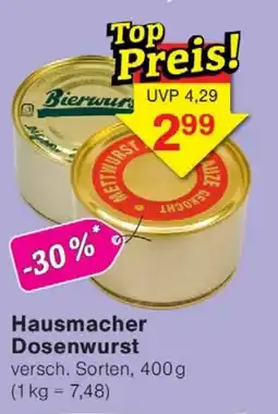 Wiglo Wunderland Hausmacher Dosenwurst Angebot
