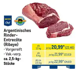 METRO Argentinisches Rinder- Entrecôte (Ribeye) Angebot
