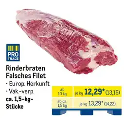 METRO Rinderbraten Falsches Filet Angebot