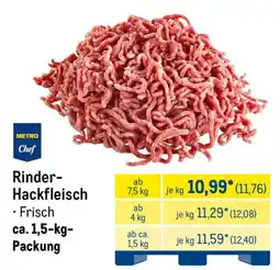 METRO METRO Chef Rinder- Hackfleisch Angebot