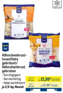 METRO METRO Chef Hähnchenbrust- Innenfilets gebräunt/ Hähnchenbrust gebraten Angebot