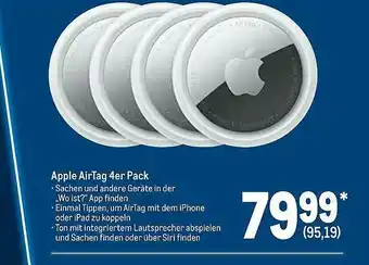 METRO Apple Airtag 4er Pack Angebot