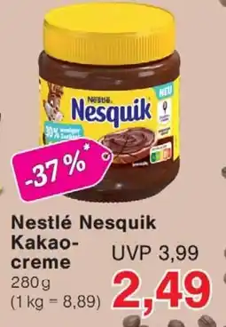 Wiglo Wunderland Nestlé Nesquik Kakaocreme Angebot