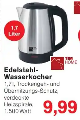 Wiglo Wunderland TIM HOME Edelstahl- Wasserkocher Angebot