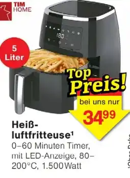 Wiglo Wunderland TIM HOME Heißluftfritteuse Angebot
