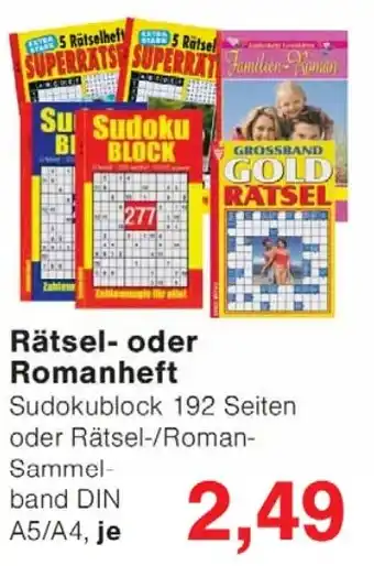 Wiglo Wunderland Rätsel- oder Romanheft Angebot