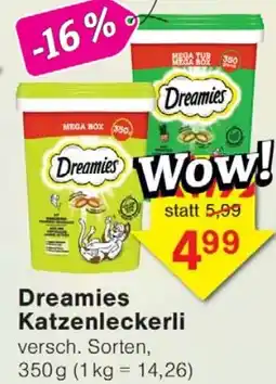 Wiglo Wunderland Dreamies Katzenleckerli Angebot