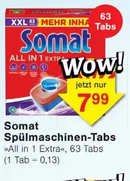 Wiglo Wunderland Somat Spülmaschinen-Tabs >>All in 1 Extra«< Angebot