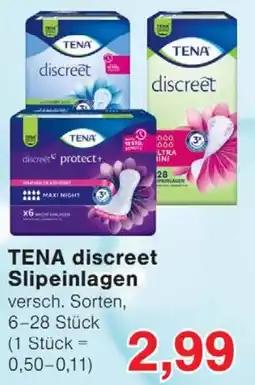 Wiglo Wunderland TENA discreet Slipeinlagen Angebot