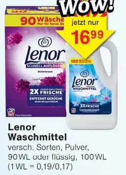 Wiglo Wunderland Lenor Waschmittel Angebot