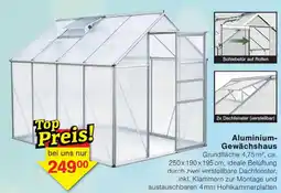 Wiglo Wunderland Aluminium- Gewächshaus Angebot