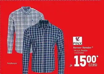 METRO Pinx Herren- Hemden Angebot