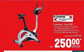 METRO Stamm Ergometer „sinus 500“ Angebot