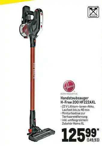 METRO Hoover Handstaubsauger H-free 200 Hf222axl Angebot