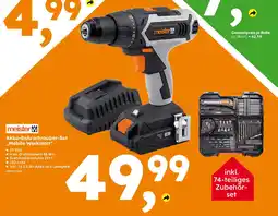 Globus Baumarkt meister Akku-Bohrschrauber-Set ,,Mobile Werkstatt" Angebot