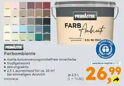 Globus Baumarkt PRIMASTER Farbambiente Angebot