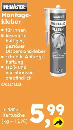Globus Baumarkt PRIMASTER Montagekleber Angebot