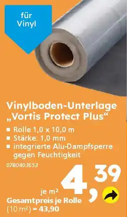Globus Baumarkt Vinylboden-Unterlage ,,Vortis Protect Plus" Angebot