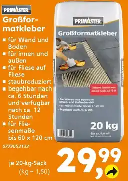 Globus Baumarkt PRIMASTER Großformatkleber Angebot